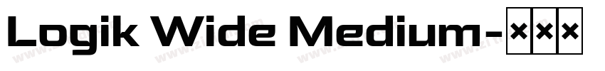 Logik Wide Medium字体转换